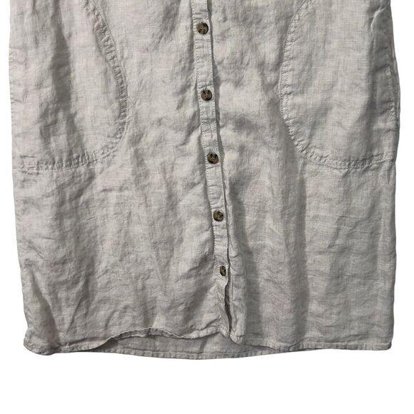 H by Halston Lightweight Linen Sleeveless Button Down Dress Size small - Picture 5 of 15